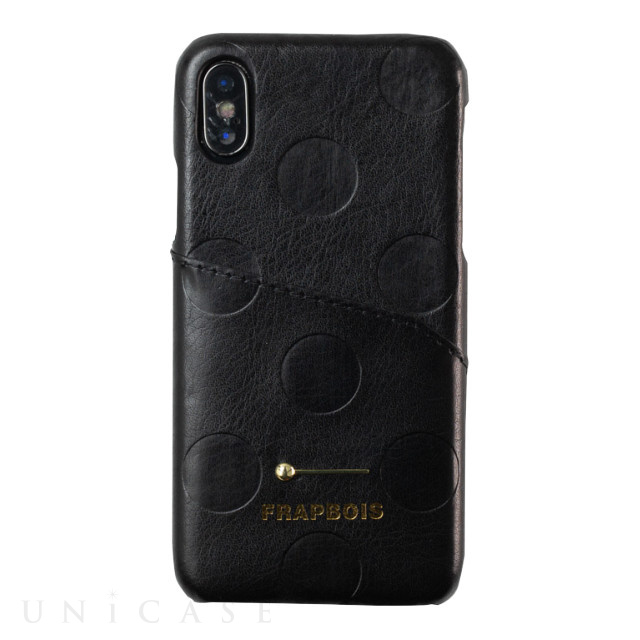 【iPhoneXS/X ケース】MOKKIN CASE 背面レザーケース (BLK)