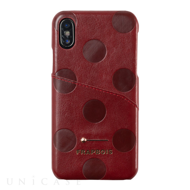 【iPhoneXS/X ケース】MOKKIN CASE 背面レザーケース (RED)