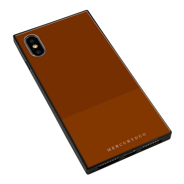 【iPhoneXS/X ケース】BI COLOR 背面型ガラスケース (CHOCOLATE)サブ画像