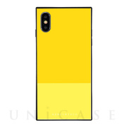 【iPhoneXS Max ケース】BI COLOR 背面型ガラスケース (LEMON)