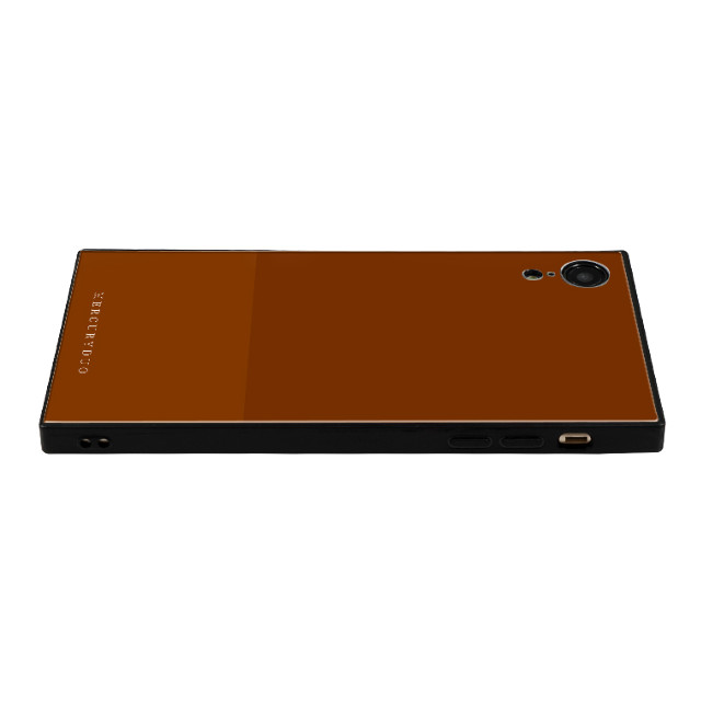 【iPhoneXR ケース】BI COLOR 背面型ガラスケース (CHOCOLATE)サブ画像