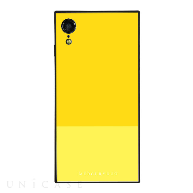 【iPhoneXR ケース】BI COLOR 背面型ガラスケース (LEMON)