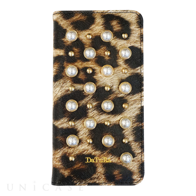 【iPhone8/7/6s/6 ケース】PEARL STUDS 手帳ケース (LEOPARD)