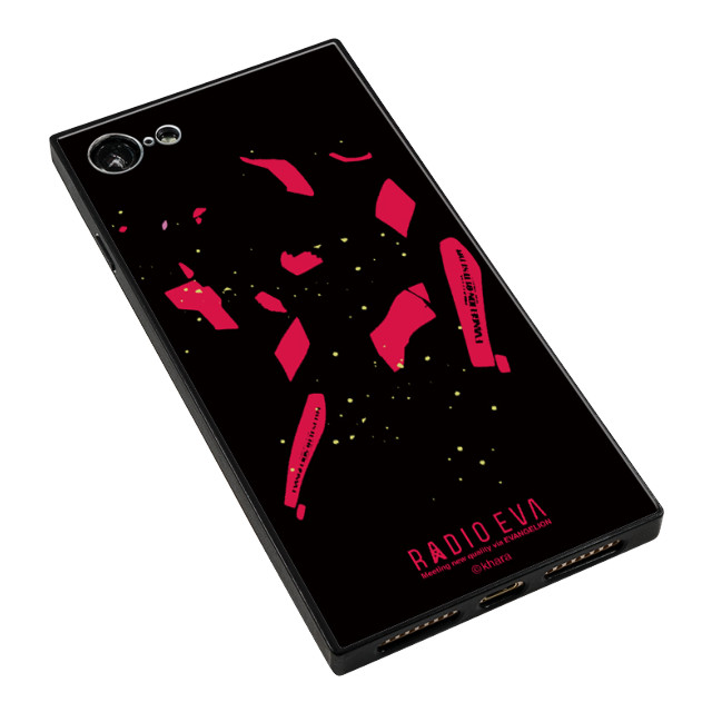 【iPhone8/7 ケース】RADIO EVA スクエア型 ガラスケース (YAMIYO (RED))goods_nameサブ画像