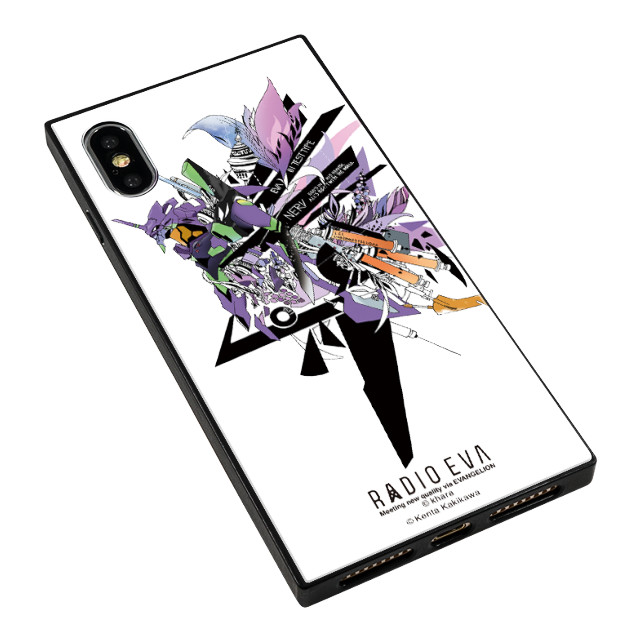 【iPhoneXS/X ケース】RADIO EVA スクエア型 ガラスケース (SHINJI)サブ画像