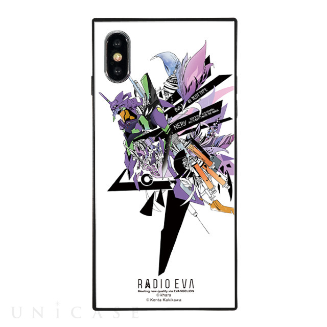 【iPhoneXS/X ケース】RADIO EVA スクエア型 ガラスケース (SHINJI)