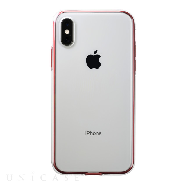 【iPhoneXS ケース】Air jacket Shockproof (Red)