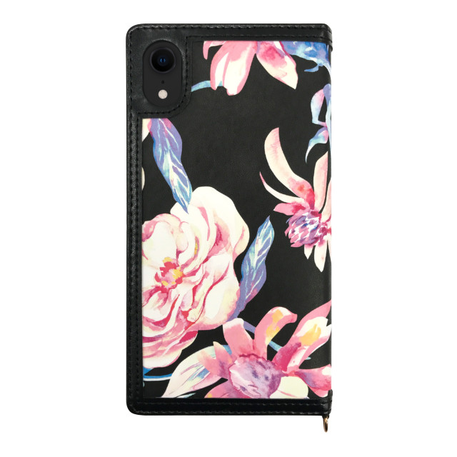 【iPhoneXR ケース】CECIL McBEE 手帳ケース (マルチフラワー/BLACK)goods_nameサブ画像