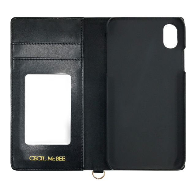 【iPhoneXR ケース】CECIL McBEE 手帳ケース (マルチフラワー/BLACK)goods_nameサブ画像