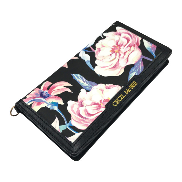 【iPhoneXR ケース】CECIL McBEE 手帳ケース (マルチフラワー/BLACK)goods_nameサブ画像