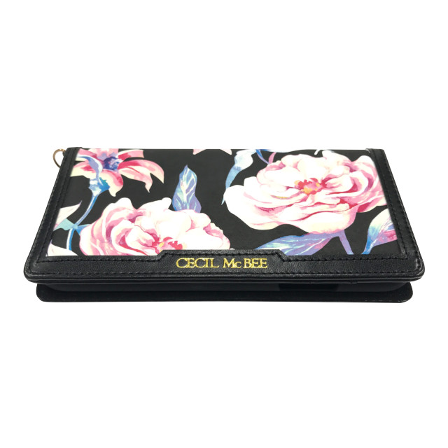 【iPhoneXR ケース】CECIL McBEE 手帳ケース (マルチフラワー/BLACK)サブ画像