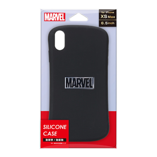 【iPhoneXS Max ケース】シリコンケース (ロゴ/ブラック＆シルバー)goods_nameサブ画像