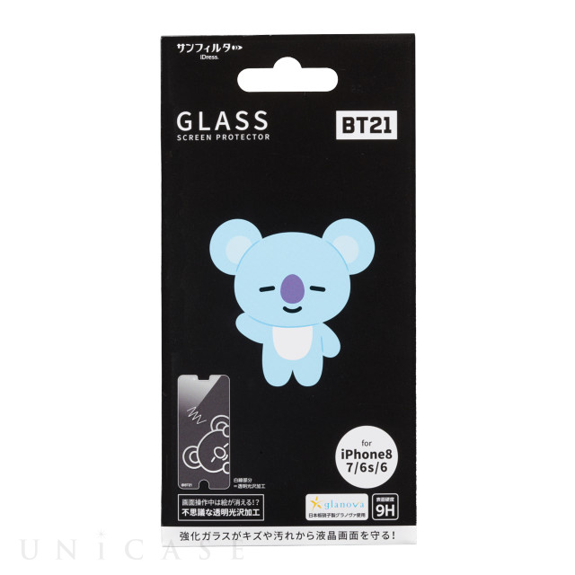 【iPhone8/7/6s/6 フィルム】BT21 強化ガラス (KOYA)