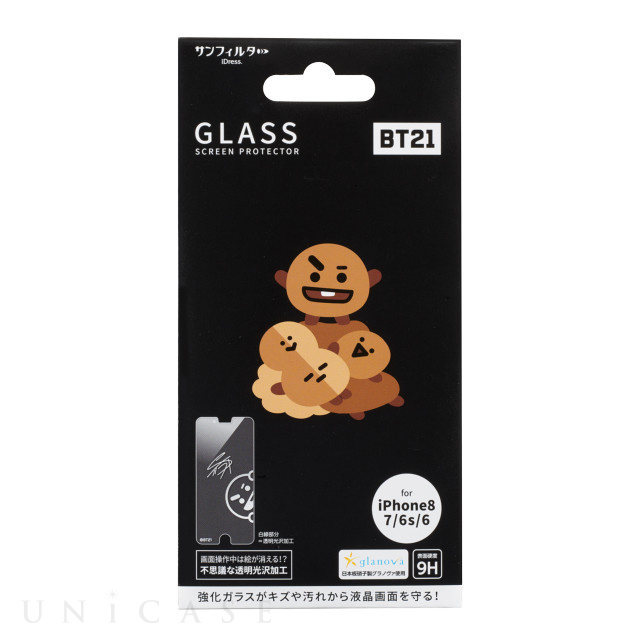 【iPhone8/7/6s/6 フィルム】BT21 強化ガラス (SHOOKY)