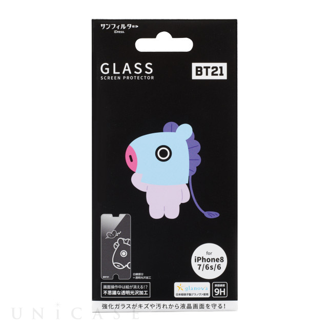 【iPhone8/7/6s/6 フィルム】BT21 強化ガラス (MANG)