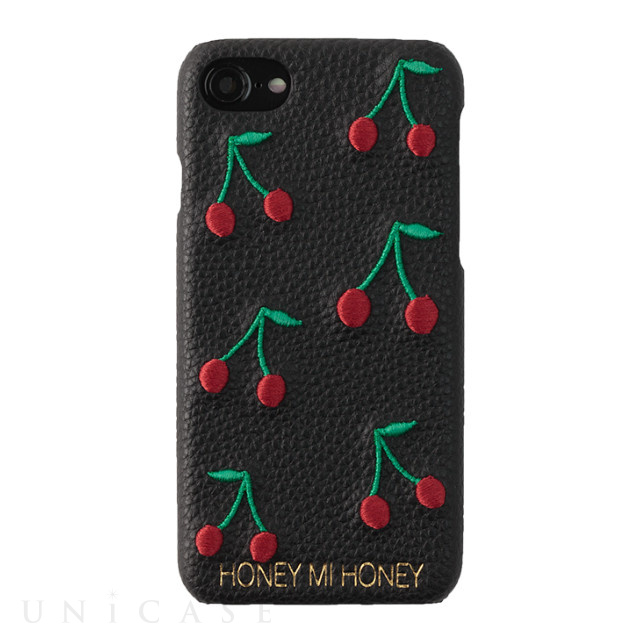 【iPhoneSE(第2世代)/8/7/6s/6 ケース】CHERRY iPhone case (BLK)