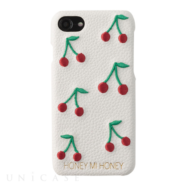 【iPhoneSE(第2世代)/8/7/6s/6 ケース】CHERRY iPhone case (WHT)