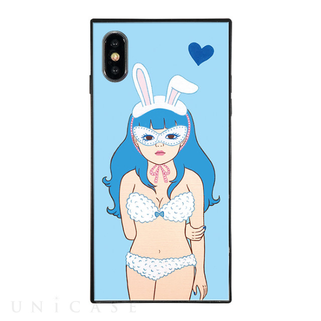 【iPhoneXS Max ケース】竹井千佳 スクエア型 ガラスケース (bunnychan)