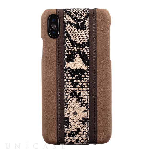 【iPhoneXS/X ケース】LINE PYTHON CASE (BRN)