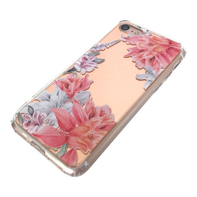 【iPhoneSE(第3/2世代)/8/7/6s/6 ケース】ROYAL PARTY ミラー背面ケース (フラワー/ROSE GOLD)goods_nameサブ画像