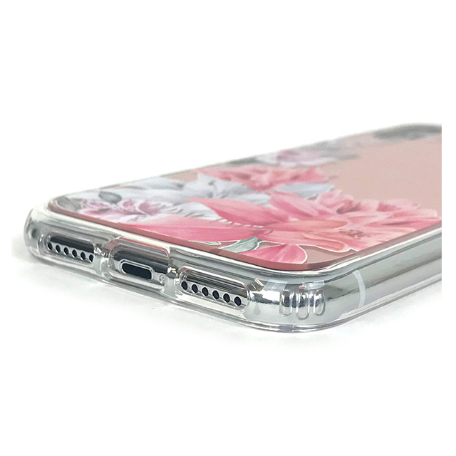 【iPhoneXS/X ケース】ROYAL PARTY ミラー背面ケース (フラワー/ROSE GOLD)サブ画像