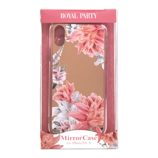 【iPhoneXS/X ケース】ROYAL PARTY ミラー背面ケース (フラワー/ROSE GOLD)サブ画像