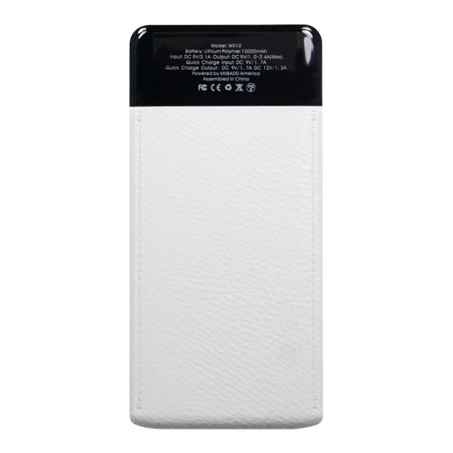 レザーリチウム充電器 10000mAh (ホワイト)goods_nameサブ画像