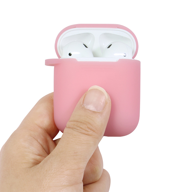 【AirPods(第2/1世代) ケース】AirPods専用 シリコンケース (クリアライトピンク)サブ画像