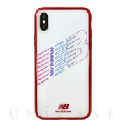 【iPhoneXS/X ケース】TPU＋PCハイブリッド クリアケース (レッド)