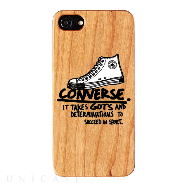 【iPhone8/7/6s/6 ケース】WOOD CASE (Handwriting Sneaker)