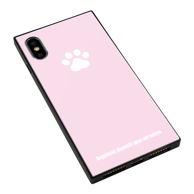 【iPhoneXS/X ケース】anniv. スクエア型 ガラスケース (Pad PINK)サブ画像