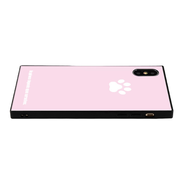 【iPhoneXS/X ケース】anniv. スクエア型 ガラスケース (Pad PINK)サブ画像