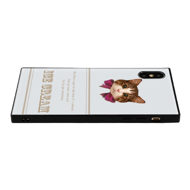 【iPhoneXS/X ケース】anniv. スクエア型 ガラスケース (ribbon PINK)goods_nameサブ画像