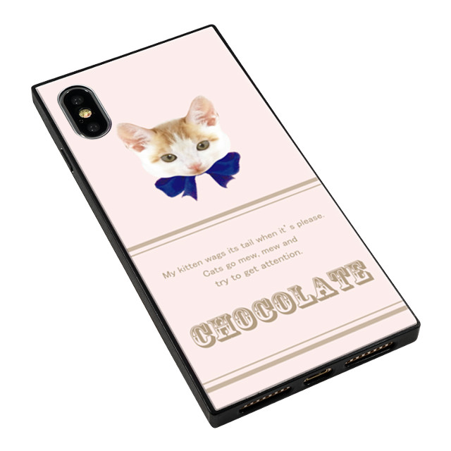 【iPhoneXS Max ケース】anniv. スクエア型 ガラスケース (ribbon BLUE)goods_nameサブ画像