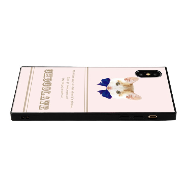 【iPhoneXS Max ケース】anniv. スクエア型 ガラスケース (ribbon BLUE)goods_nameサブ画像