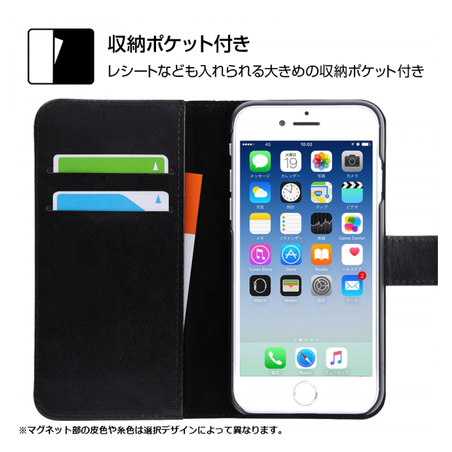 【iPhone8/7/6s/6 ケース】ミッキーマウス 90周年デザイン/手帳型アートケース マグネット (90周年/Anniversary_07)サブ画像