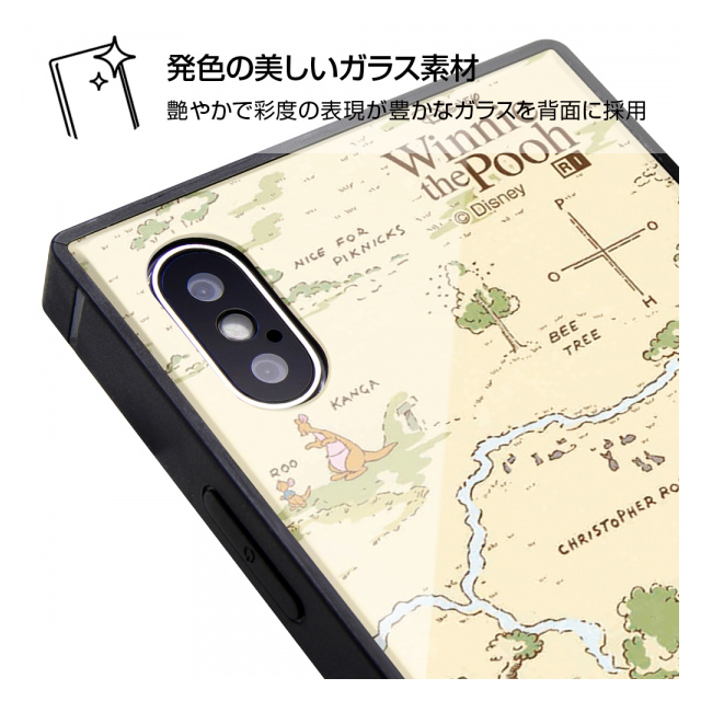 【iPhoneXS/X ケース】ディズニーキャラクター/耐衝撃ガラスケース KAKU (くまのプーさん_33)goods_nameサブ画像