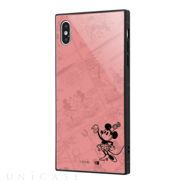 【iPhoneXS Max ケース】ディズニーキャラクター OTONA/耐衝撃ガラスケース KAKU (ミニーマウス_31)