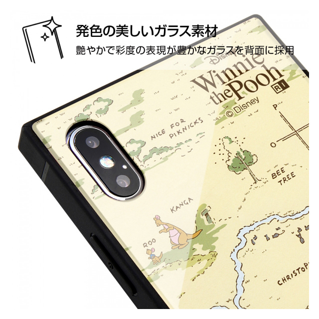 【iPhoneXS Max ケース】ディズニーキャラクター/耐衝撃ガラスケース KAKU (くまのプーさん_33)サブ画像