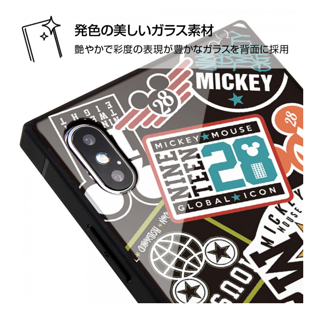 【iPhoneXS Max ケース】ディズニーキャラクター/耐衝撃ガラスケース KAKU (Collage/ブラック_01)goods_nameサブ画像