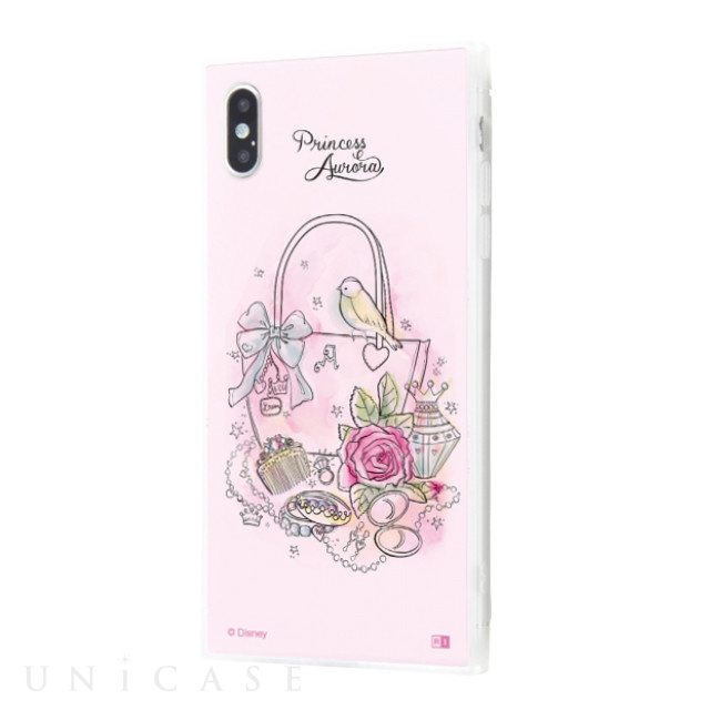 【iPhoneXS Max ケース】ディズニーキャラクター OTONA/耐衝撃ガラスケース KAKU SILK (オーロラ/OTONA Princess)