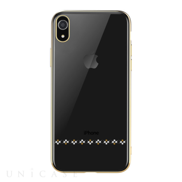 【iPhoneXR ケース】Crystal love Case (Gold)