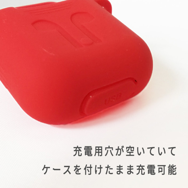 【AirPods(第2/1世代) ケース】Naked Silicone Case (Black)goods_nameサブ画像