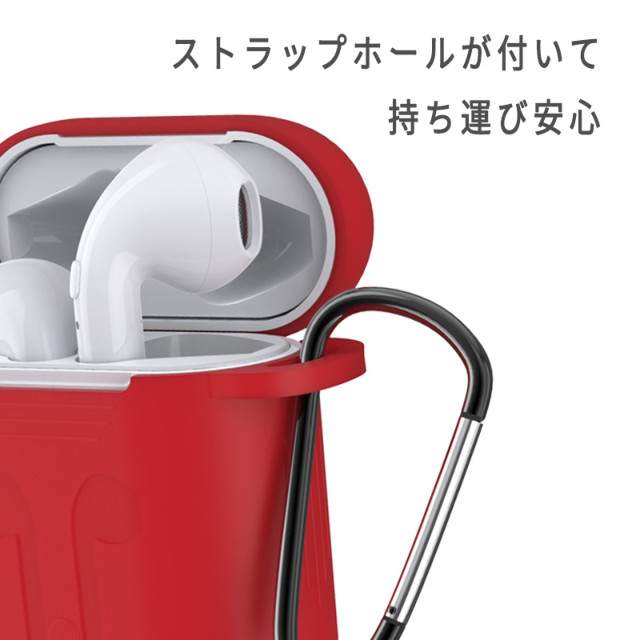 【AirPods(第2/1世代) ケース】Naked Silicone Case (Red)goods_nameサブ画像