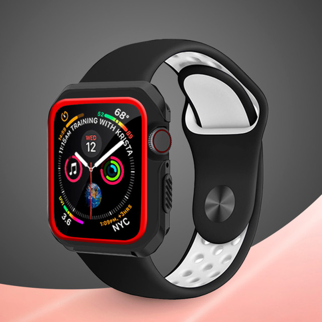 【Apple Watch ケース 44mm】Dazzle APPLE Watch4 protection case (Black red) for Apple Watch Series5/4goods_nameサブ画像