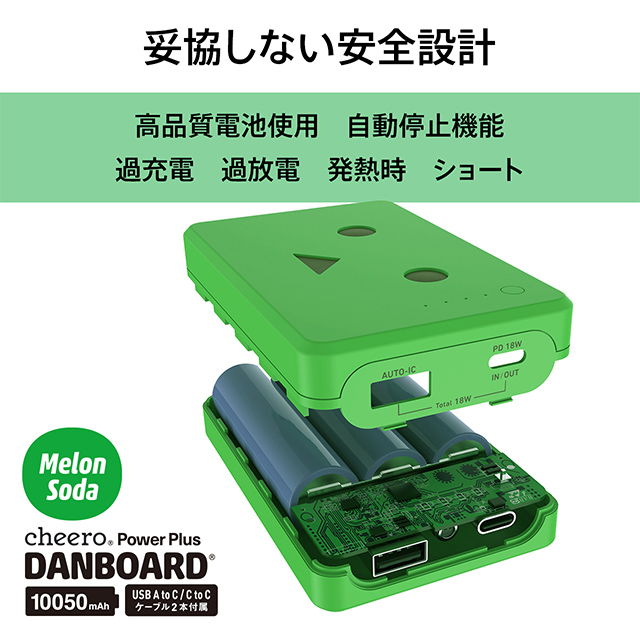 Power Plus DANBOARD 10050mAh PD18W (メロンソーダ)サブ画像