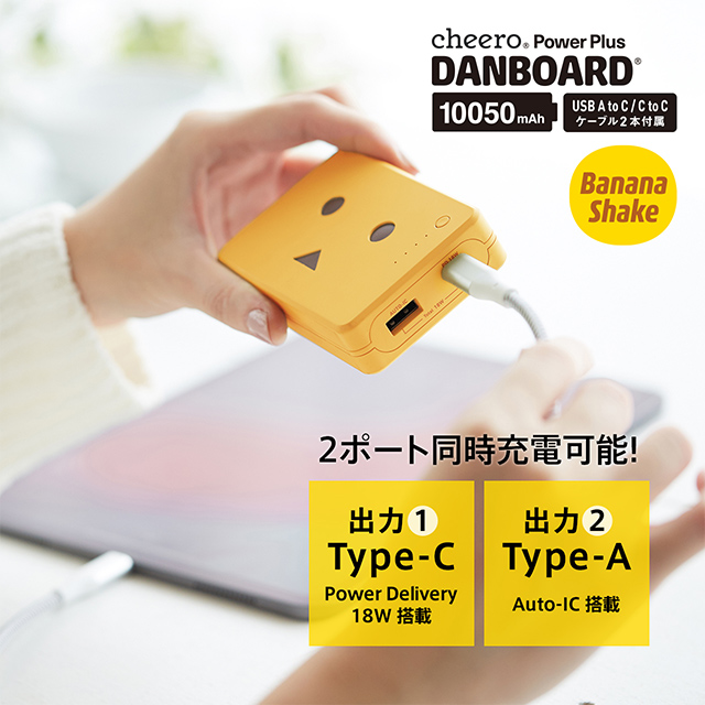 Power Plus DANBOARD 10050mAh PD18W (バナナシェーク)サブ画像