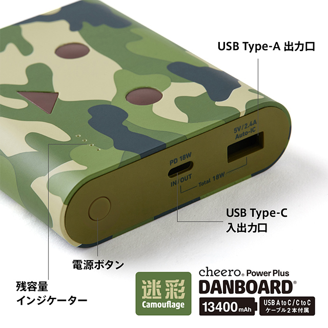 Power Plus DANBOARD 13400mAh PD18W (カモフラージュ)goods_nameサブ画像