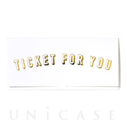 TICKET CARD (WHITE)