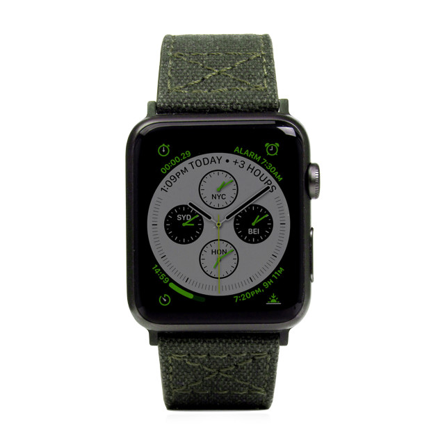 【Apple Watch バンド 44/42mm】Wax Canvas (カーキ) for Apple Watch Series4/3/2/1goods_nameサブ画像